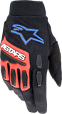 Full Bore Xt Gloves Black/Bright Blue/Red 2x