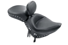 Load image into Gallery viewer, Mustang 84-06 Harley Standard Rear Tire Wide Touring Recessed Passenger Seat w/Studs - Black