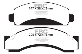 EBC 74-80 Chevrolet C30 (JB8) Greenstuff Front Brake Pads