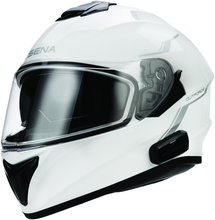 Load image into Gallery viewer, Sena Technologies Outforce Full Face Bluetooth Helmet Glossy White - Small