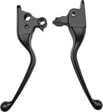 Smooth Lever Set Blk Touring 08-13 W/Cable Clutch