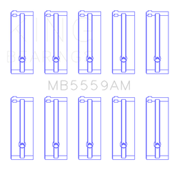 King Isuzu 4ZB1 (Size STD) Main Bearing Set