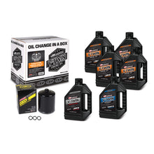 Load image into Gallery viewer, Maxima V-Twin Oil Change Kit Mineral w/Black Filter Evolution