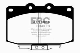 EBC 86-89 Mazda RX7 2.4 (1.3 Rotary)(Vented Rear Rotors) Ultimax2 Front Brake Pads