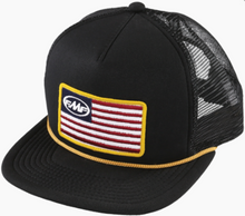 Load image into Gallery viewer, FMF Racing Stars And Bars 2 Hat Black One Size