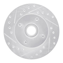 Load image into Gallery viewer, R1 78-93 Ford Thunderbird Front Left Drilled &amp; Slotted Silver Brake Rotor