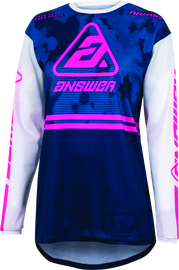 Answer 23 Arkon Trials Jersey Blue/White/Magenta Womens - XS