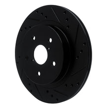 Load image into Gallery viewer, R1 15-25 Subaru Outback Rear Right Drilled &amp; Slotted Black Brake Rotor