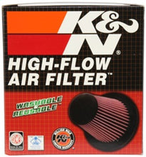Load image into Gallery viewer, K&amp;N Univ Rubber Round Tapered Filter 4.375in Flg ID/10 Deg Flg Angle 6in B OD/4.625in T OD/6.5in H