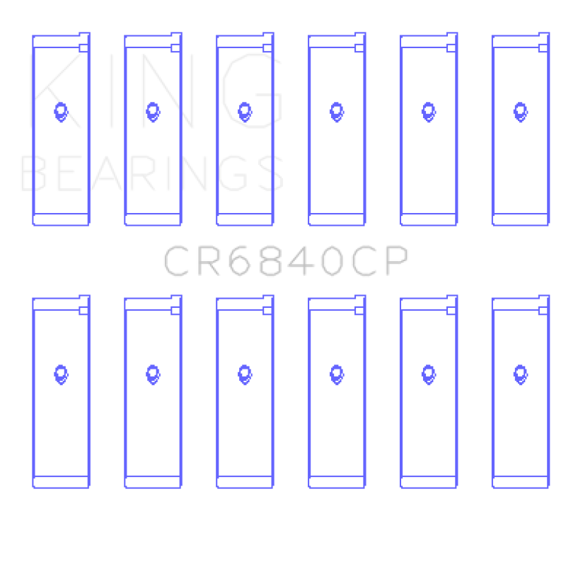 King 05-12 Nissan VQ40DE 6 Cyl Rod Bearing Set - Size STD