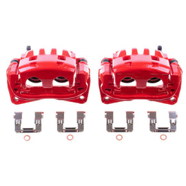 Power Stop 05-06 Saab 9-2X Front Red Calipers w/Brackets - Pair