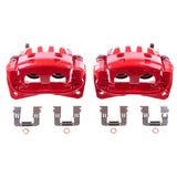 Power Stop 05-06 Saab 9-2X Front Red Calipers w/Brackets - Pair