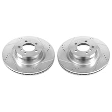 Load image into Gallery viewer, Power Stop 06-09 Land Rover Range Rover Front Evolution Drilled &amp; Slotted Rotors - Pair