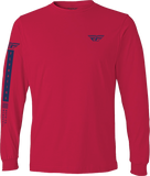 Fly Tribe Long Sleeve Tee Red/Blue Sm