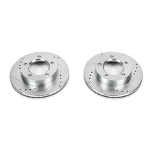 Load image into Gallery viewer, Power Stop 94-96 Ford Bronco Front Evolution Drilled &amp; Slotted Rotors - Pair
