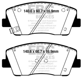 EBC 19+ Genesis G70 2.0L Turbo Ultimax Front Brake Pads