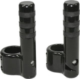 Clamp-On Pegs Blk W/ Wide O Ring For 1 1/2