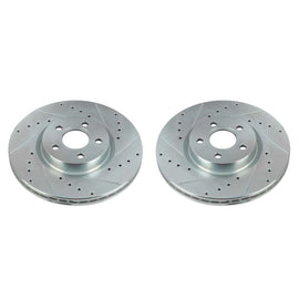 Power Stop 18-20 Ford Transit Connect Front Evolution Drilled & Slotted Rotors - Pair
