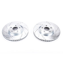 Load image into Gallery viewer, Power Stop 15-19 Ford Edge Front Evolution Drilled &amp; Slotted Rotors - Pair