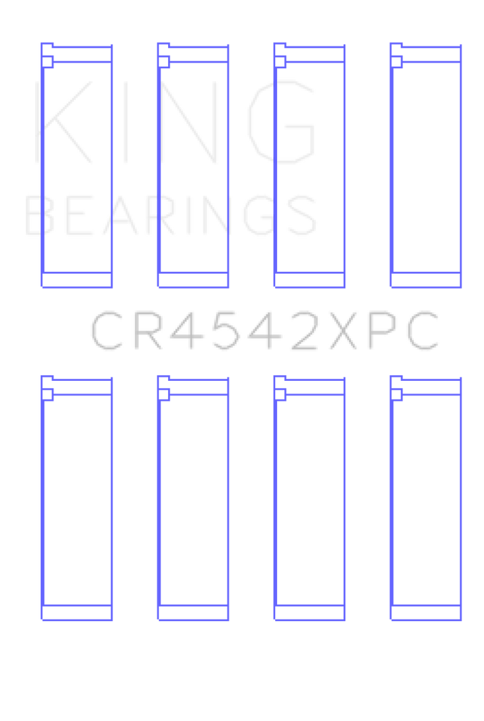 King Honda K-Series pMaxKote Performance Rod Bearing Set - Size STD