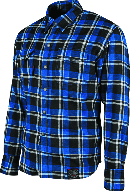 Speed and Strength Black 9 2.0 Moto Shirt Blue/Black - Small