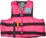 Nylon Flotation Vest Neon Pink/Teal Lg/Xl