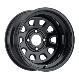 ITP Delta Steel 14x7 / 4x110 BP / 5+2 Offset Black Wheel