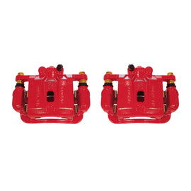 Power Stop 10-16 Hyundai Genesis Coupe Rear Red Calipers w/Brackets - Pair