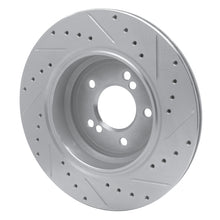Load image into Gallery viewer, R1 00-06 BMW M5 Rear Left Drilled &amp; Slotted Silver Brake Rotor