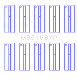 King Honda H22 50mm Journal Crankshaft Main Bearing Set (Size .25)