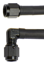 Load image into Gallery viewer, Coated Braided Line 30in #4 Hose -4 90 Deg/-4 Str