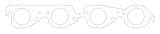 BBC MLS Exhaust Gasket Set 2.130 Round Port