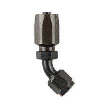 Load image into Gallery viewer, 6an 45-Deg Steel Hose End - Black Chromate