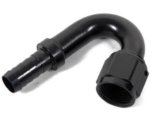 Load image into Gallery viewer, 16an 150-Deg Crimp-On Hose Fitting - Black