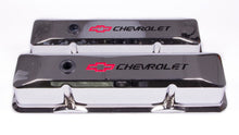 Load image into Gallery viewer, SBC Chrome Die Cast V/C's - Tall w/Baffle