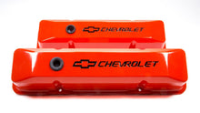 Load image into Gallery viewer, SBC Chevy Orange Diecast V/C's Recessed
