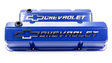 Load image into Gallery viewer, SBC Slant Edge V/C's - Die Cast - Blue