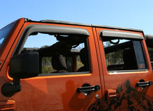 Load image into Gallery viewer, Window Visors Matte Blac k 4 Door 07-18 Jeep Wran