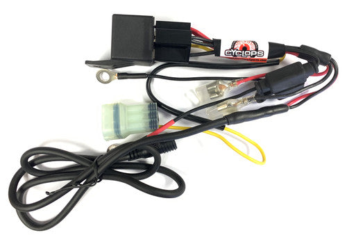 Relayed harness for YZF 450 with battery