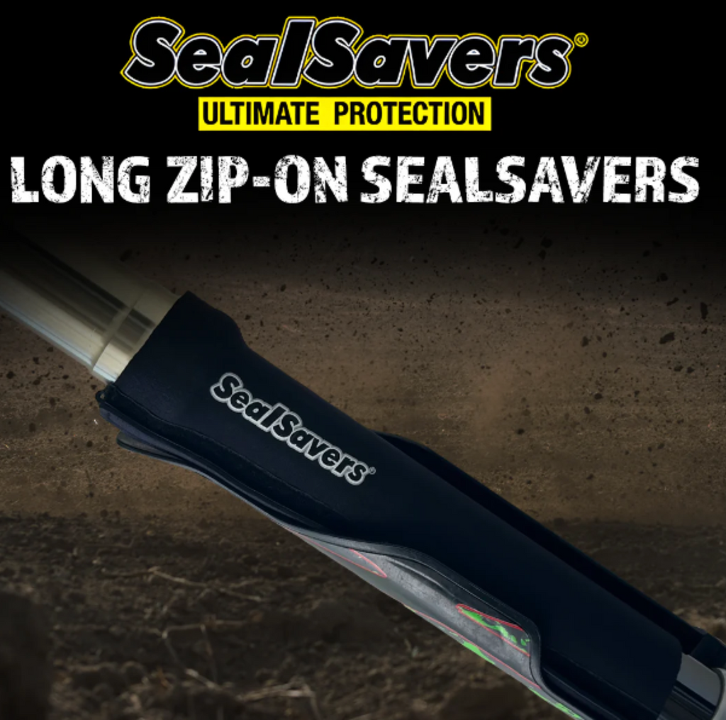 Zip-On Seal Savers Ultimate Fork Seal Protection 1-3/4" Long Black