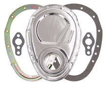 Load image into Gallery viewer, SBC 2-Piece Timing Cover Chrome
