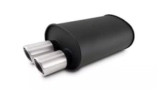 Load image into Gallery viewer, Streetpower Flat Black Oval Muffler 2.5in Inlet