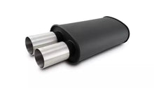 Load image into Gallery viewer, Streetpower Flat Black Oval Muffler 2.5in Inlet