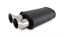 Load image into Gallery viewer, Streetpower Flat Black Oval Muffler 2.5in Inlet