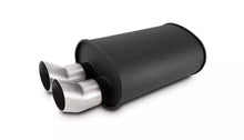 Load image into Gallery viewer, Streetpower Flat Black Oval Muffler 2.5in Inlet