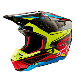 S-M5 Action 2 Helmet Blk/Ylw Fluo/Brt Rd Glossy Xs