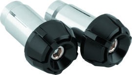 BikeMaster Anti-Vibration Bar Ends - Black/Black