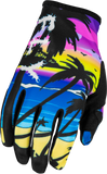 Youth Lite Malibu Gloves Pink/Blue/Sand Ys