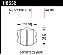 Load image into Gallery viewer, Hawk 10-12 Chevy Corvette Grand Sport / 06-12 Corvette Z06 Rear DTC-60 Race Brake Pads