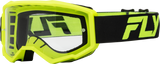 Youth Focus Goggle Blk/Hi-Vis W/ Clear Lens